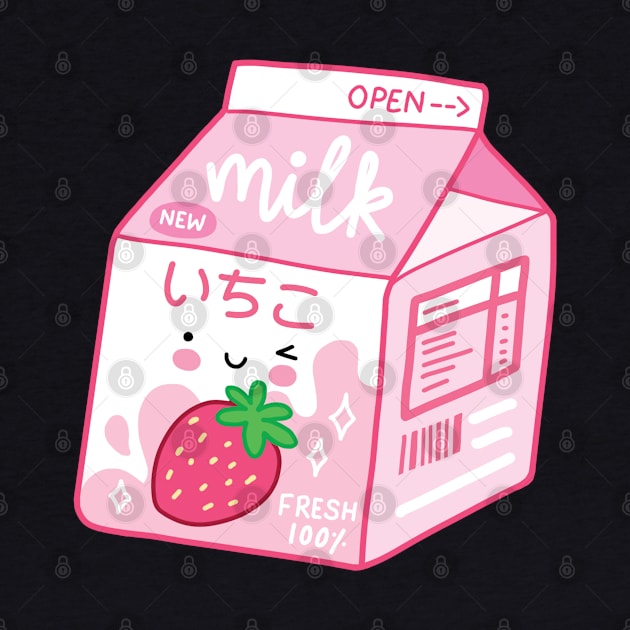 Cute Strawberry Milk by SuperrSunday